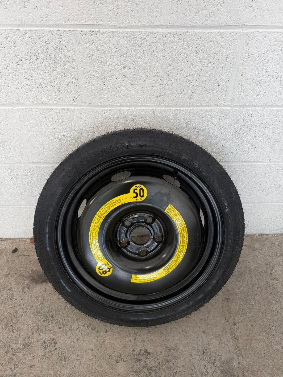 Roue de secours 125 70 18p 5par112 vw audi seat skoda, Enlèvement, Comme neuf