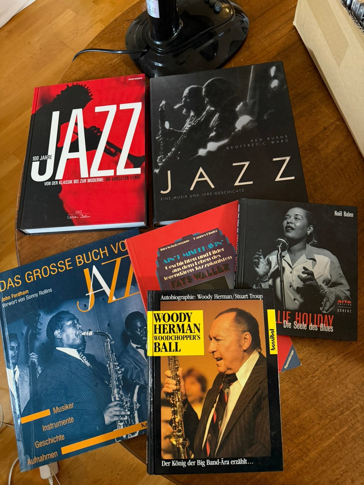 6 duitstalige jazz boeken, Verzenden