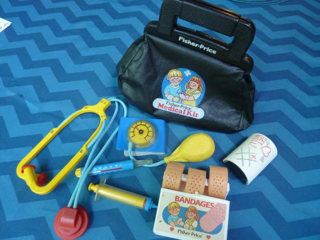 vintage dokterstas van Fisherprice, Enlèvement