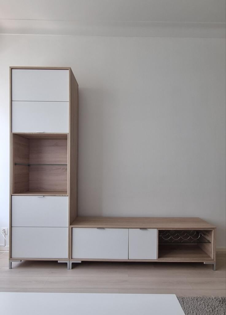 Tv meubel set in perfecte staat (geen Ikea), Ophalen, Zo goed als nieuw, Minder dan 150 cm, 25 tot 50 cm