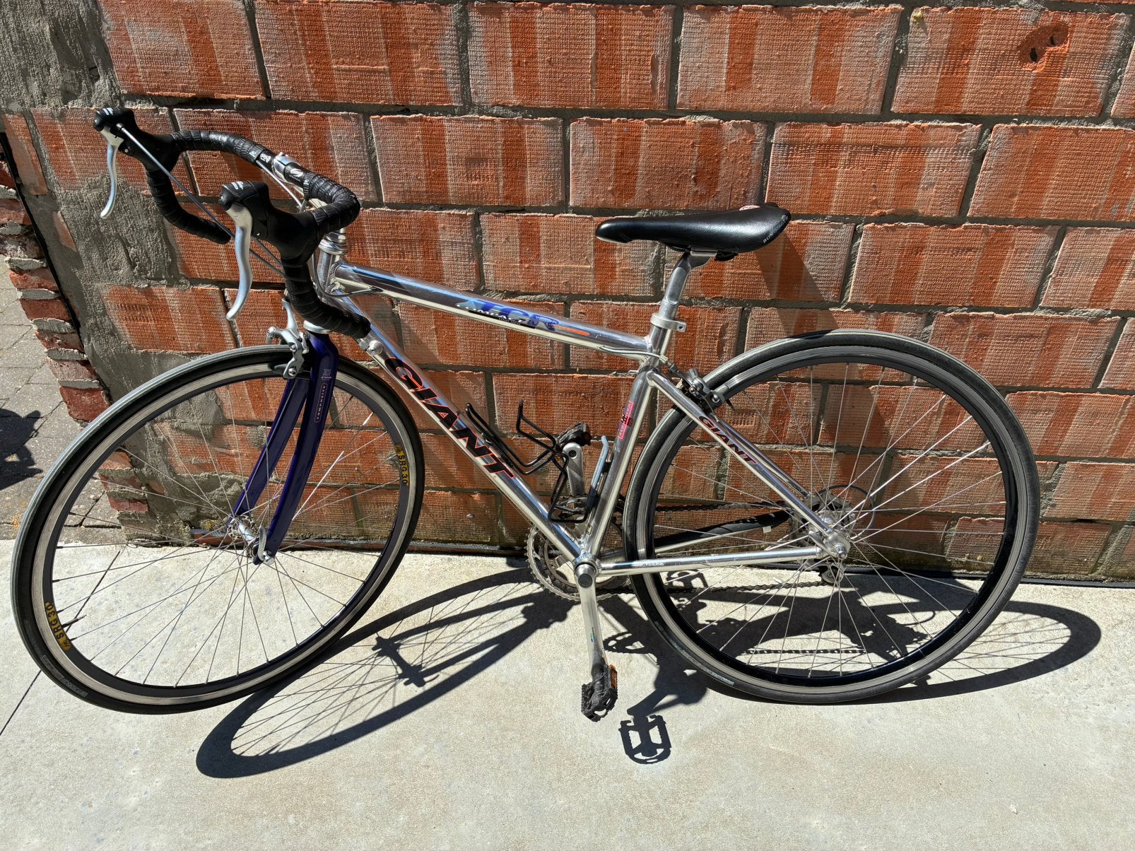 Giant TCR compact small (maat 44), Fietsen en Brommers, Ophalen, Gebruikt, Velgrem, Meer dan 20 versnellingen