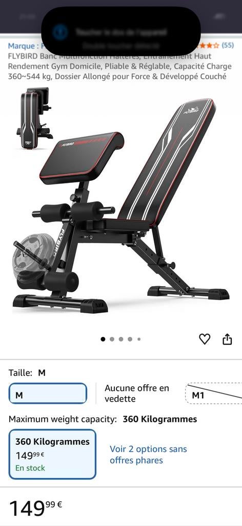 Banc musculation flybird, Enlèvement, Neuf, Autres types
