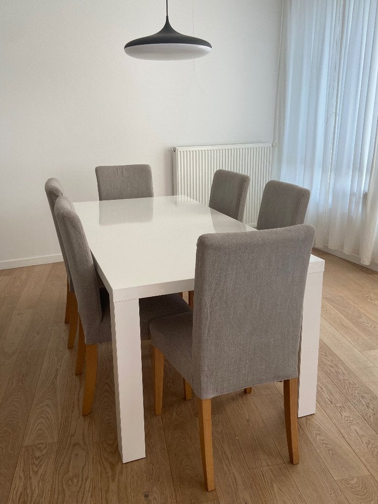 Tafel met 6x stoelen, Huis en Inrichting, Ophalen, Gebruikt