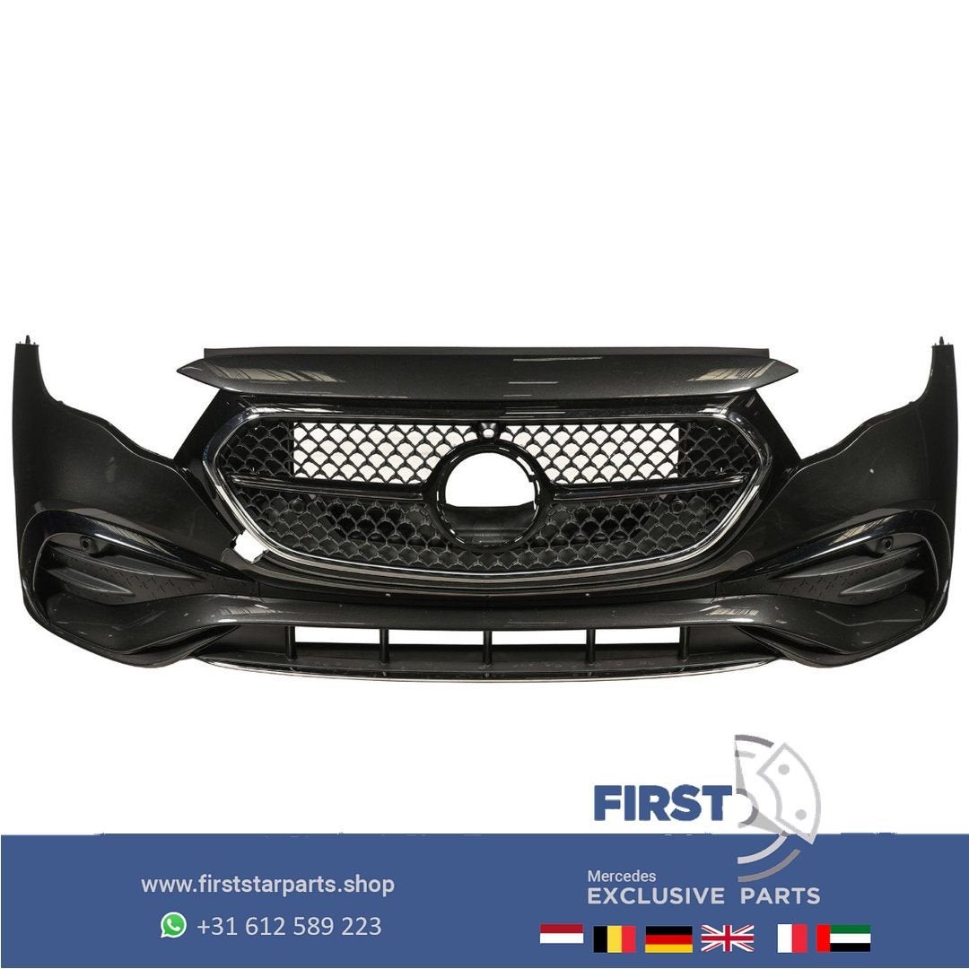 W214 AMG BUMPER MERCEDES E KLASSE VOORBUMPER BUMPER COMPLEET, Gebruikt, -, Voor, Ophalen of Verzenden