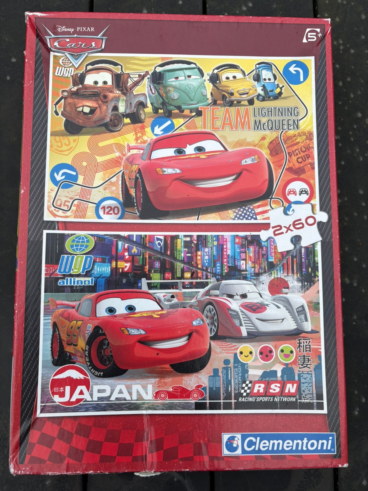Puzzle Disney Pixar Cars 2x60 pièces Clementoni, Enlèvement ou Envoi, Comme neuf