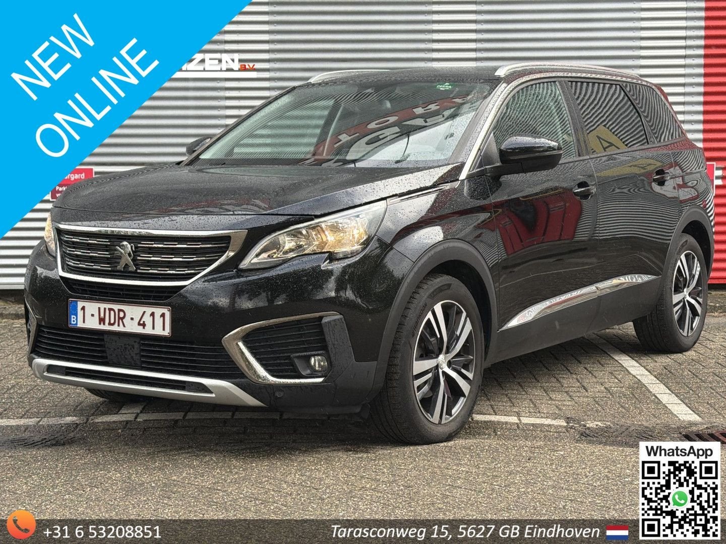 Peugeot 5008 1.5 BlueHDI Allure Pack Business | € 8.200,- NE, Auto's, Parkeersensor, Zwart, SUV of Terreinwagen, Te koop