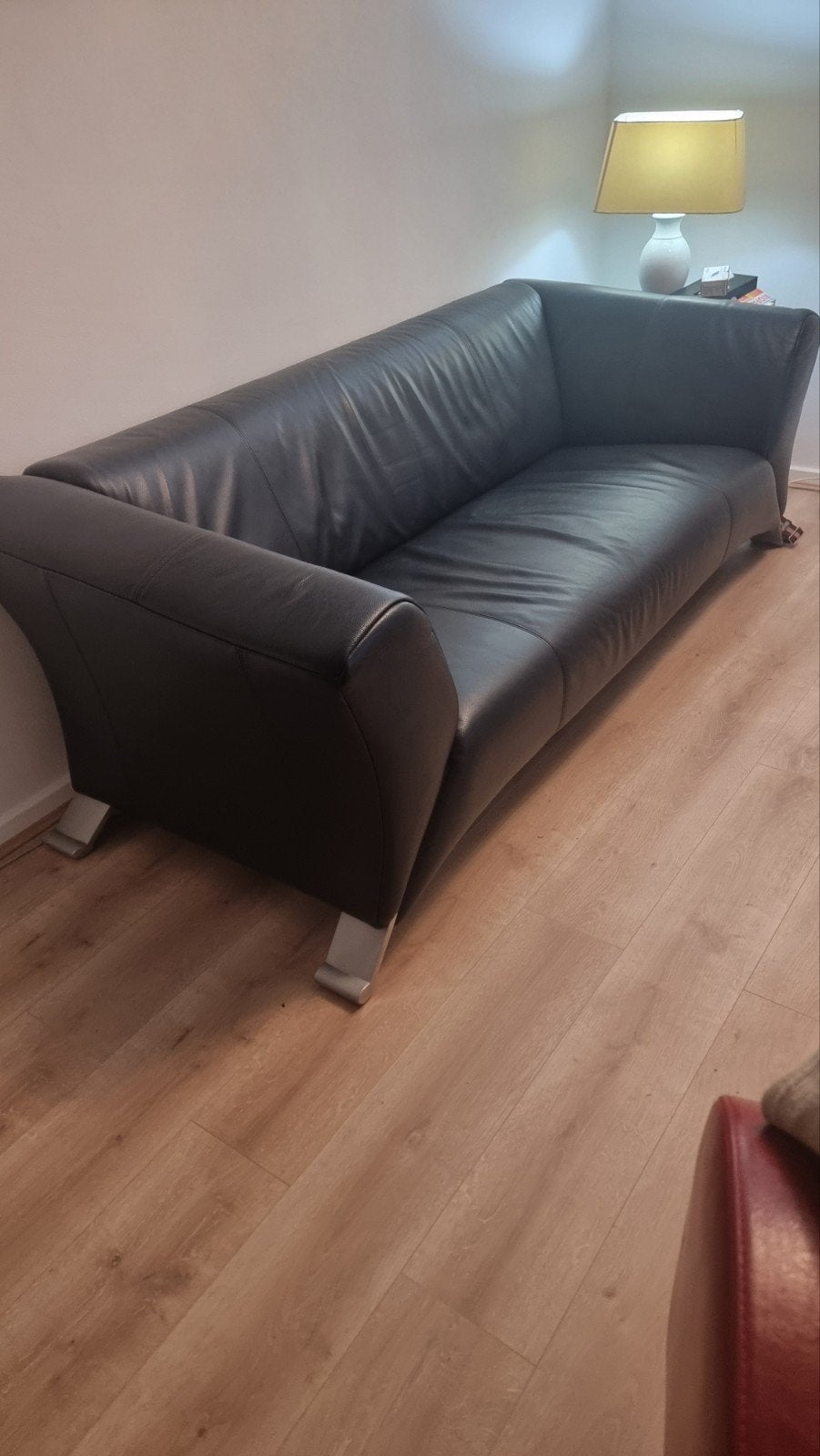 koopje mooie bankstel in zeer goede staat  echt leer  150 €, Huis en Inrichting, Ophalen, Leer