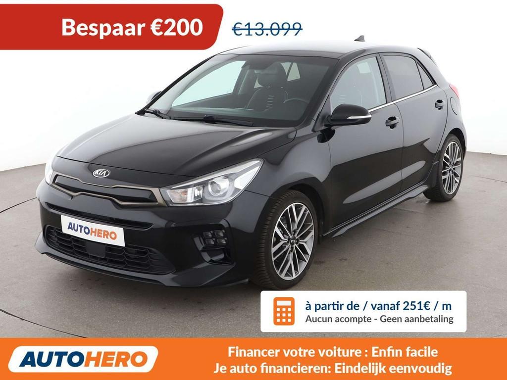Kia Rio 1.0 TGDI GT Line (bj 2020, automaat), Auto's, Kia, Gebruikt, 5 zetels, 5 deurs, Rio