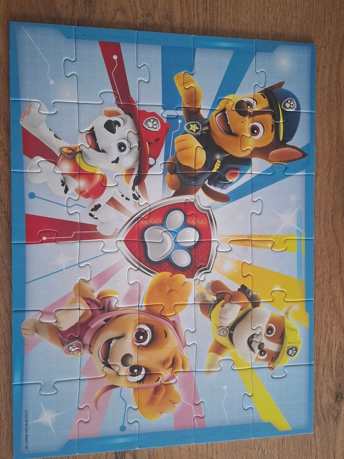 puzzel paw patrol, Ophalen