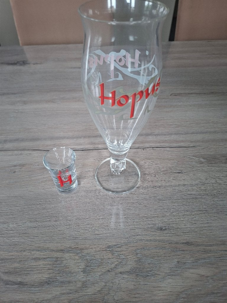 Hopus bierglas, Verzamelen, Ophalen, Gebruikt, Bierglas