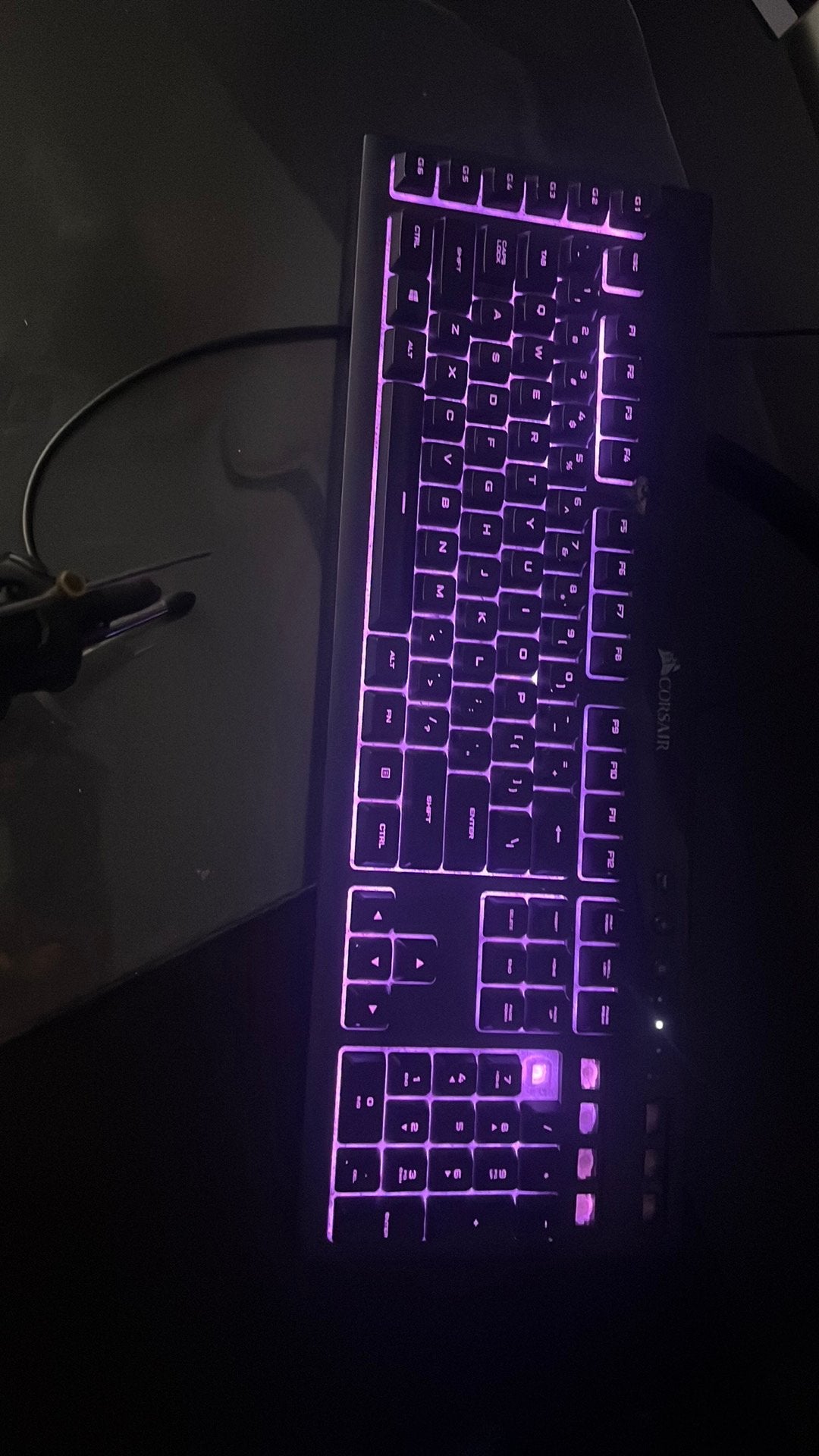 Corsair gaming toetsenbord, Informatique & Logiciels, Claviers, Comme neuf, Clavier gamer, Enlèvement, Qwerty