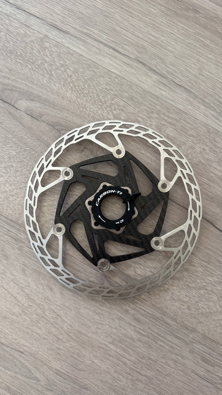 Carbon-Ti X-Rotor SteelCarbon 3 – 180 mm Center Lock – NIEUW, Ophalen of Verzenden, Zo goed als nieuw, Carbon