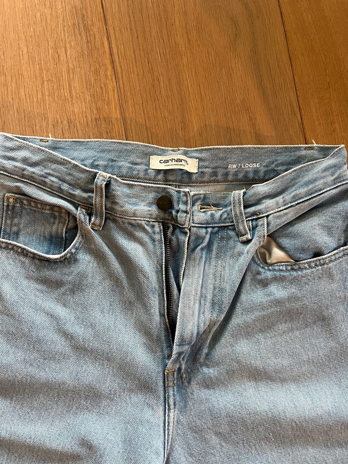 Lichtblauwe Carhartt broek, Vêtements | Femmes, Enlèvement, Comme neuf