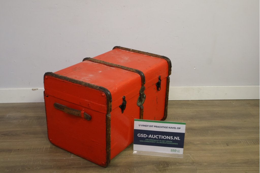 Vintage hutkoffer, kist - Dekenkist, Niet ingevuld, Niet ingevuld, Niet ingevuld