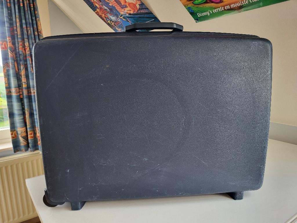 Samsonite valies kunststof, Handtassen en Accessoires, Koffers, Gebruikt, Hard kunststof, 70 cm of meer, 45 tot 55 cm, Slot, Uitschuifbare handgreep
