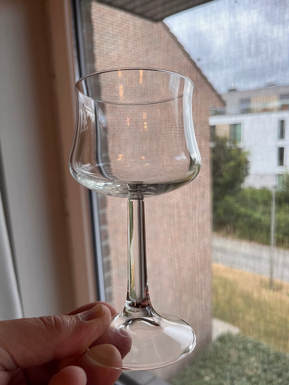 Wijnglas, wit, kristal, Collections, Verres & Petits Verres, Enlèvement, Comme neuf