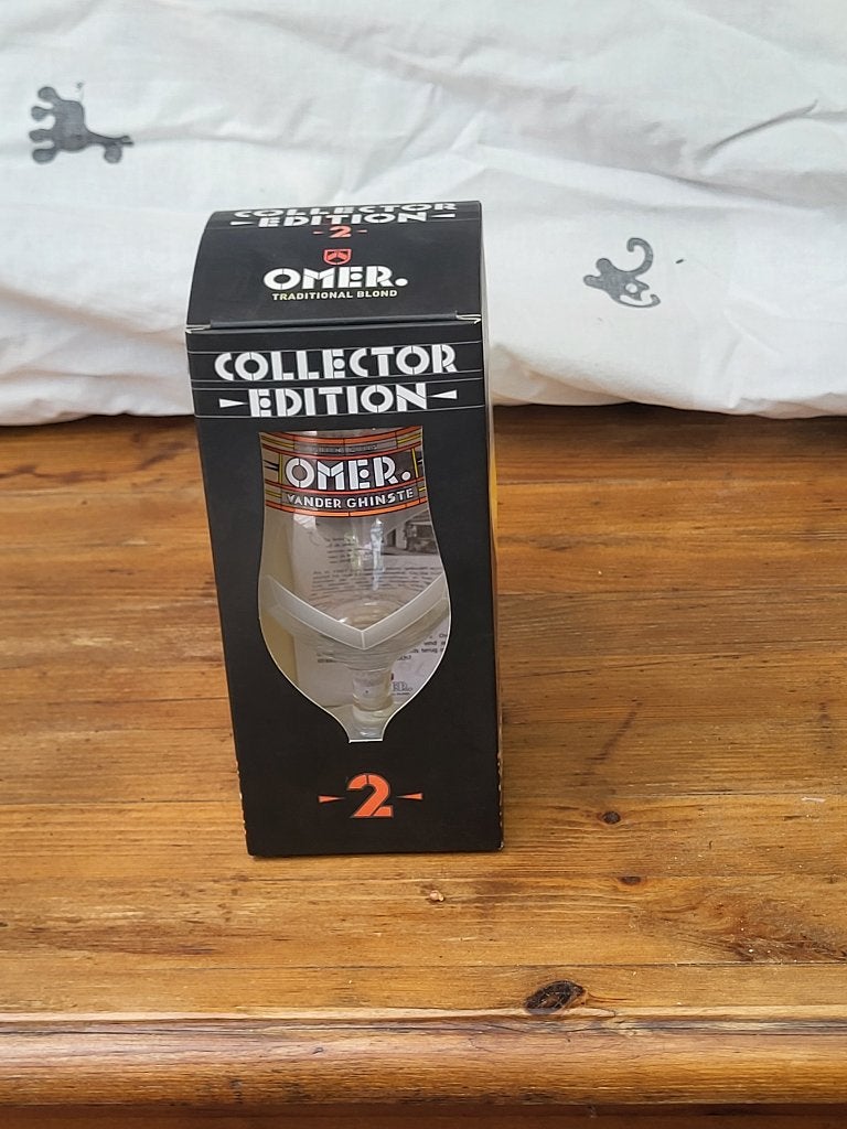 Omer glas Collector Editie 2 met doos, Collections, Verres & Petits Verres, Enlèvement, Neuf, Verre à bière