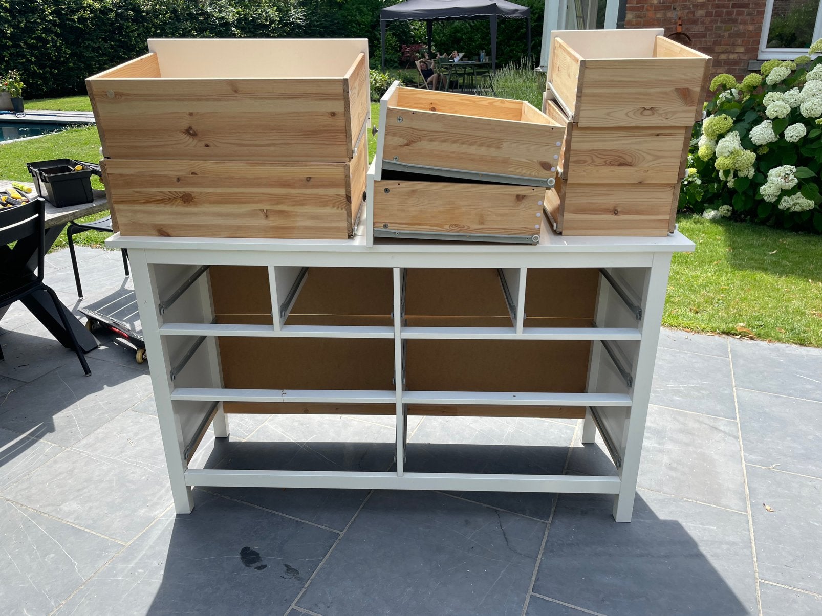 Commode IKEA HEMNES 8 tiroirs, Enlèvement, Utilisé
