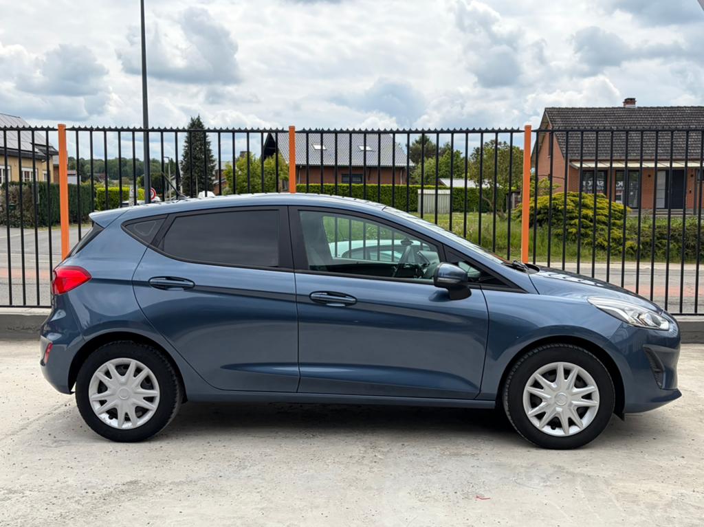 FORD FIESTA 1.0i ESSENCE 126 000KM CARPASS 2019 EURO 6d Temp, Voorwielaandrijving, Stof, Blauw, Bedrijf