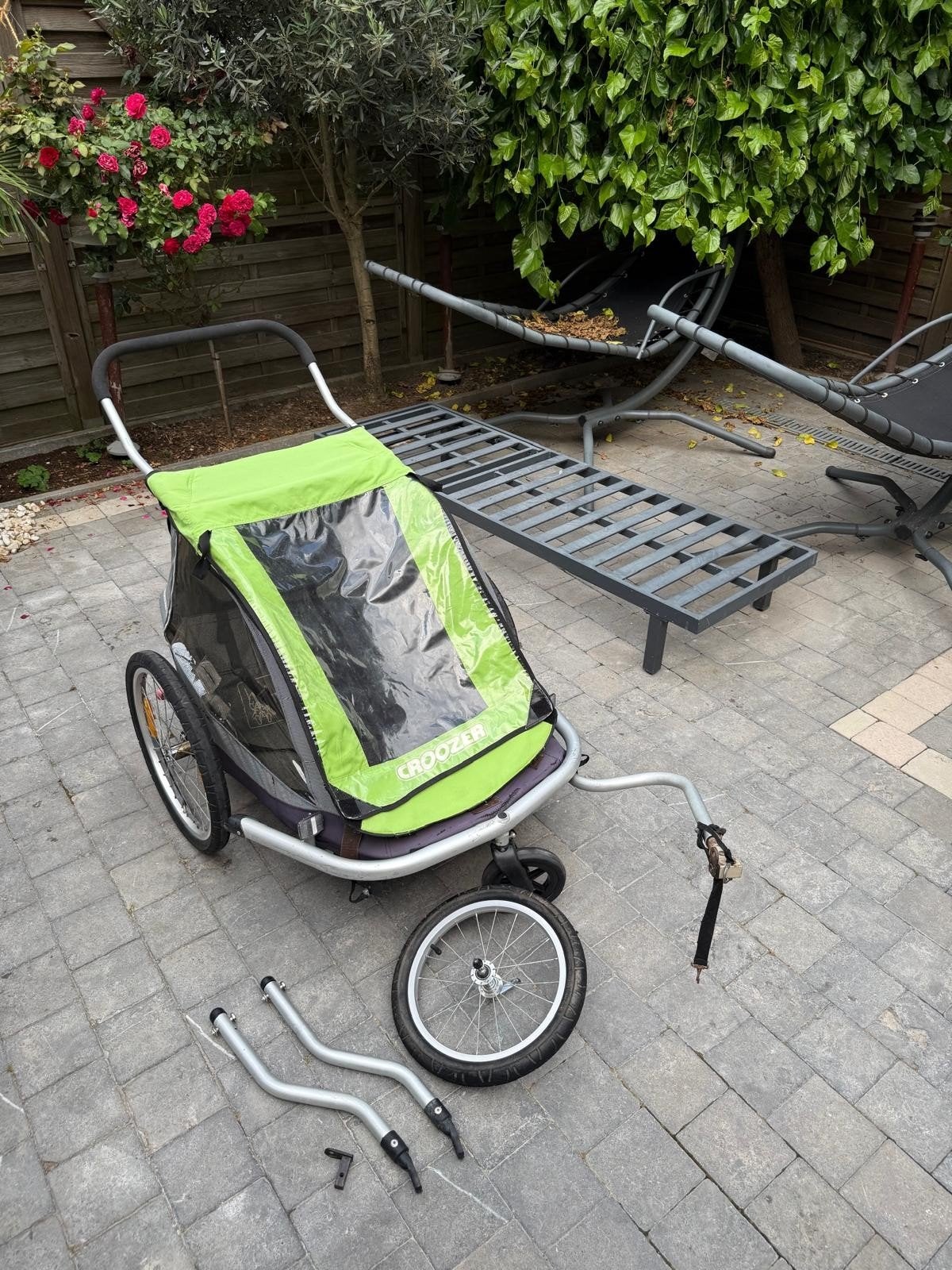 Remorque vélo Croozer 2 places., Enlèvement