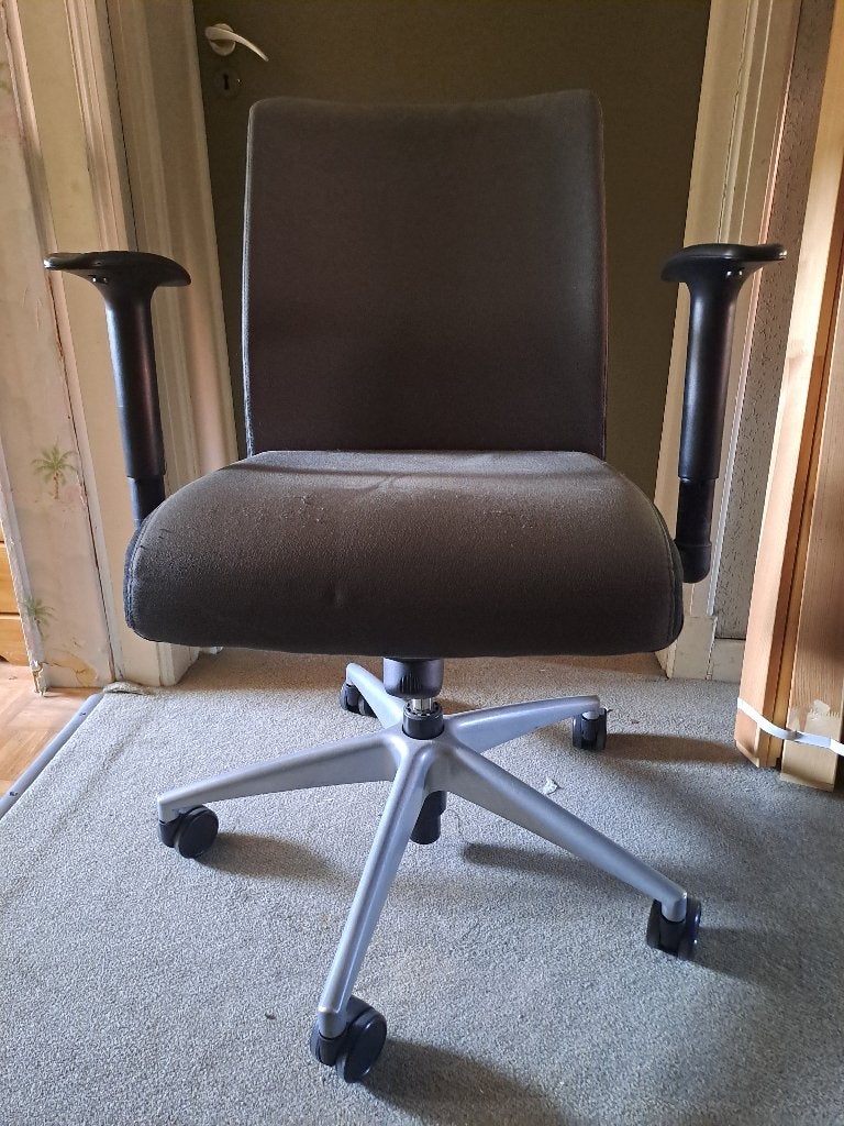 Chaise de bureau ajustable, Enlèvement, Utilisé, Gris, Chaise de bureau