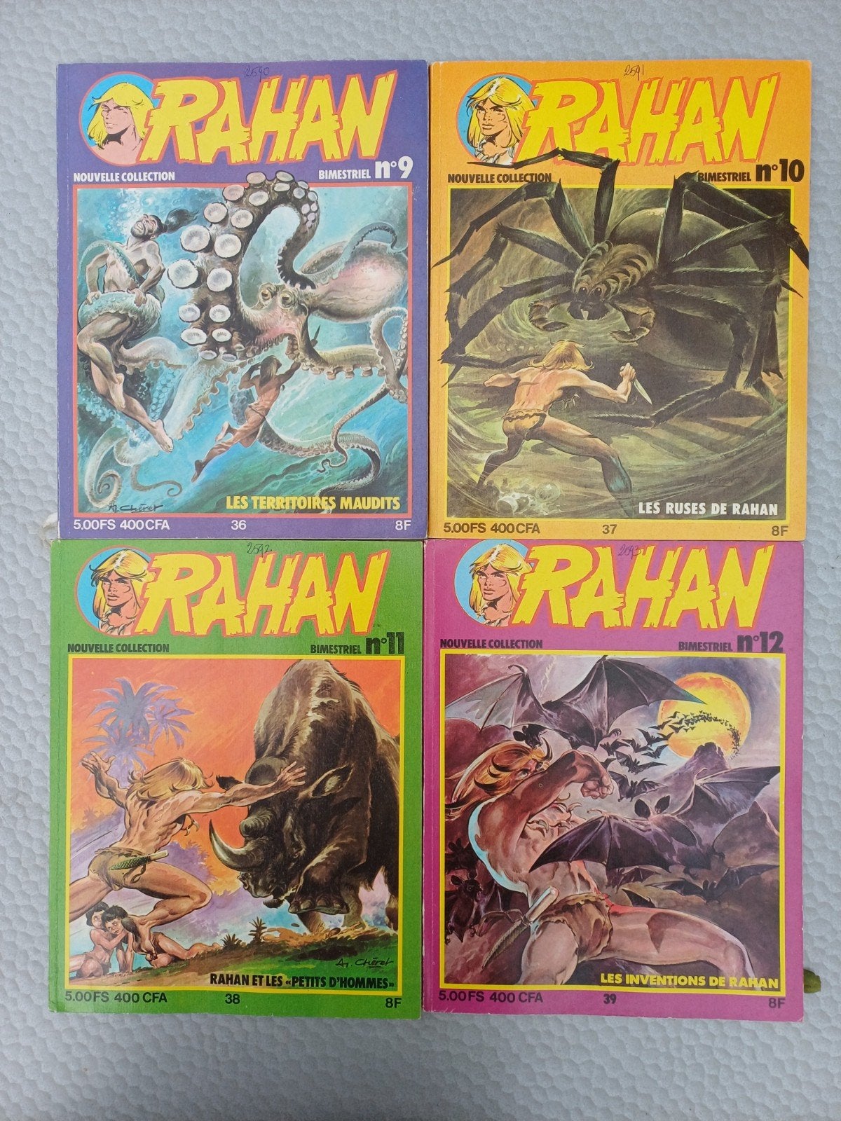 Groot lot strips Rahan (42 stuks) - Franstalig, Boeken, Meerdere stripboeken, Ophalen of Verzenden, Gelezen, André Chéret