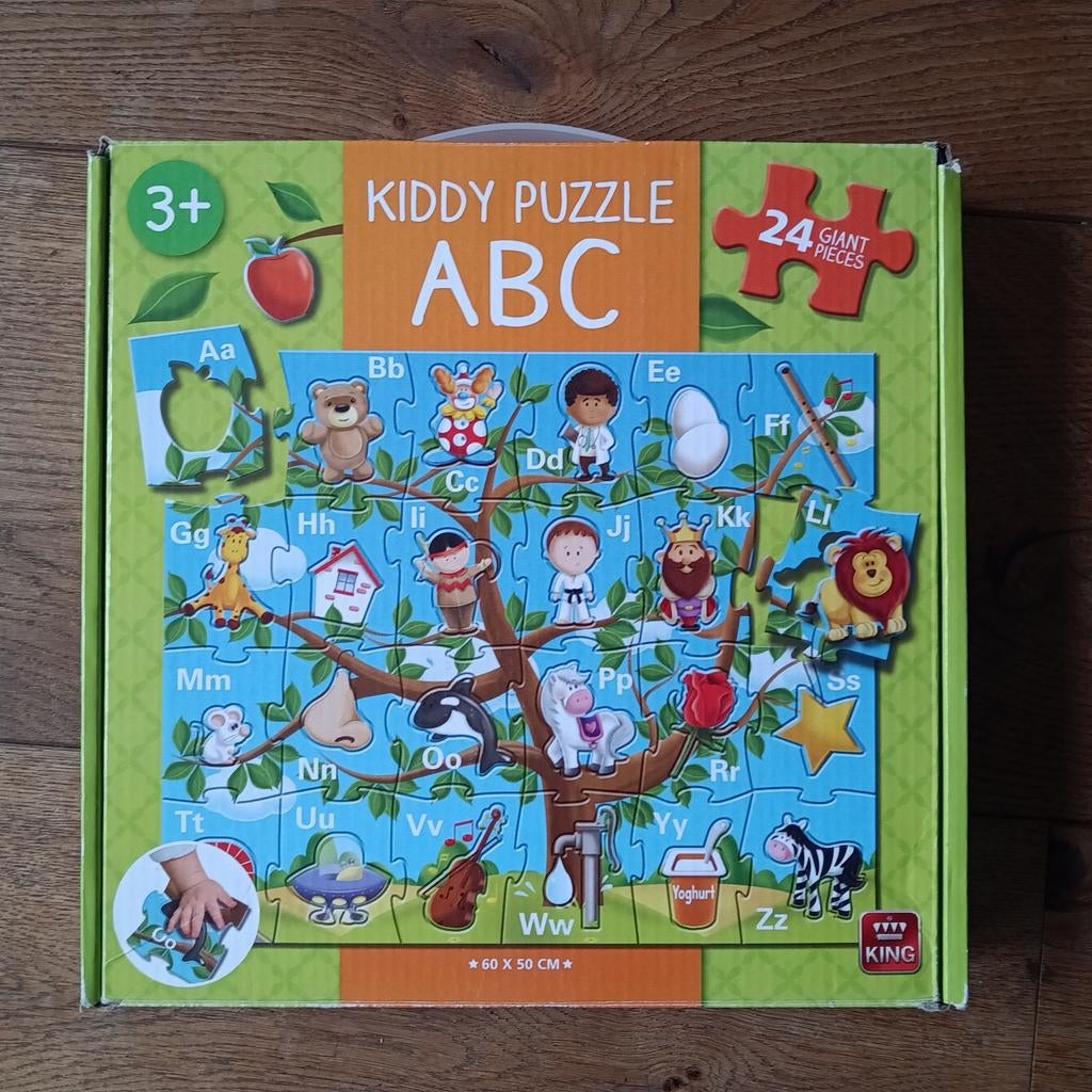 Kiddy Puzzle ABC 24 Giant Pieces 3+ 60x50 cm, Kinderen en Baby's, Ophalen