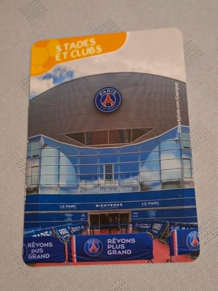 Voetbalkaart : Parc des Princes / PSG, Verzamelen, Ophalen of Verzenden, Zo goed als nieuw, Poster, Plaatje of Sticker