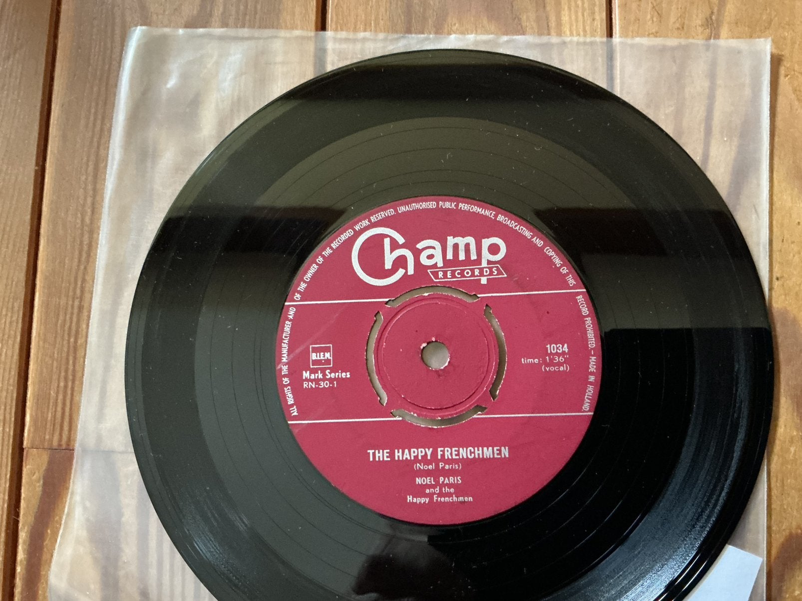 7” Noel Paris - the happy frenchmen, Ophalen of Verzenden, Gebruikt