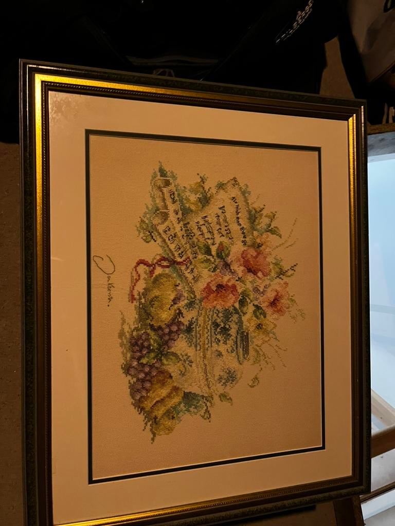 Schilderij geborduurd, Antiek en Kunst, Ophalen