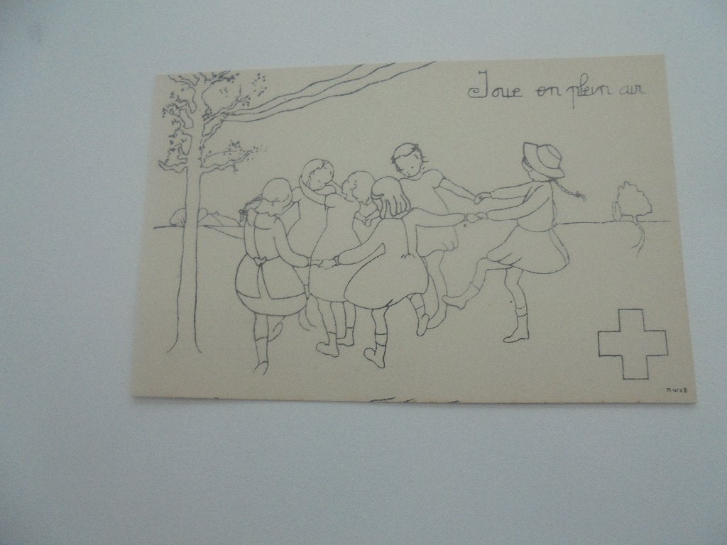 croix rouge-joue en plein air, Collections, Enlèvement ou Envoi, 1960 à 1980, Non affranchie, Autres thèmes