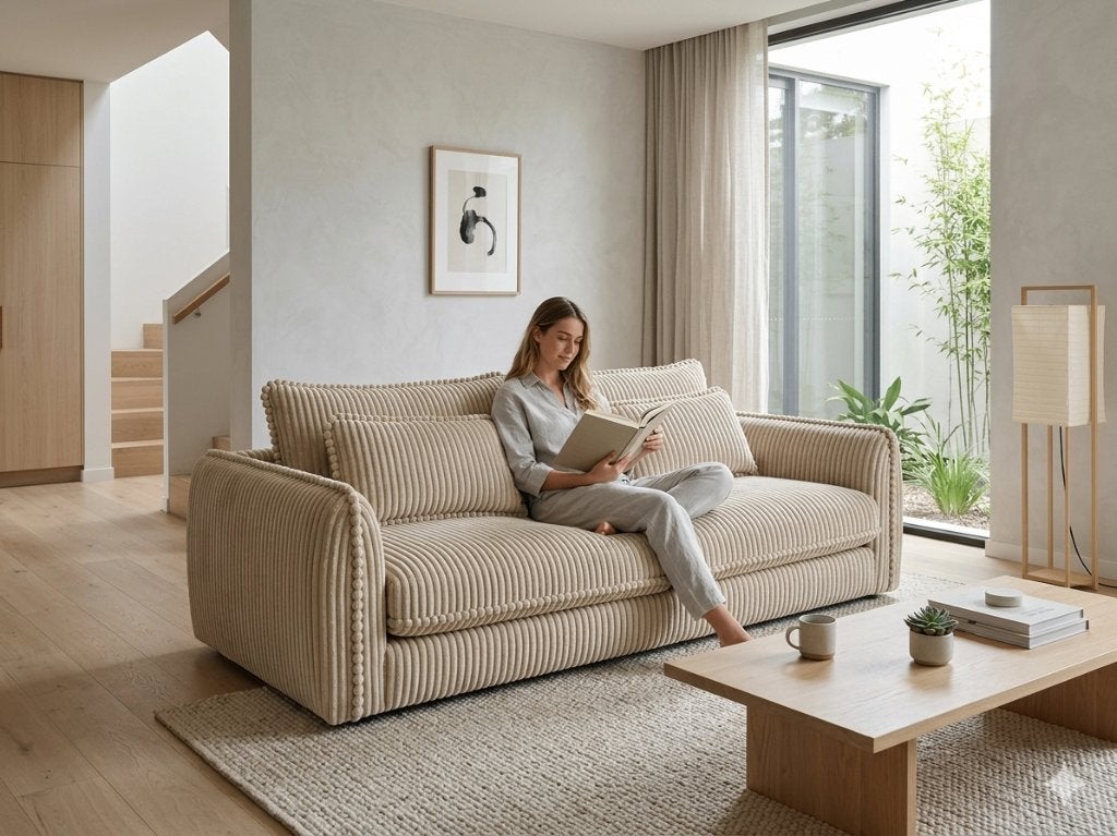 Slaapbank teddystof met opbergruimte NIEUW, Huis en Inrichting, Zetels | Zetels en Chaises Longues, Zo goed als nieuw, Stof, Ophalen