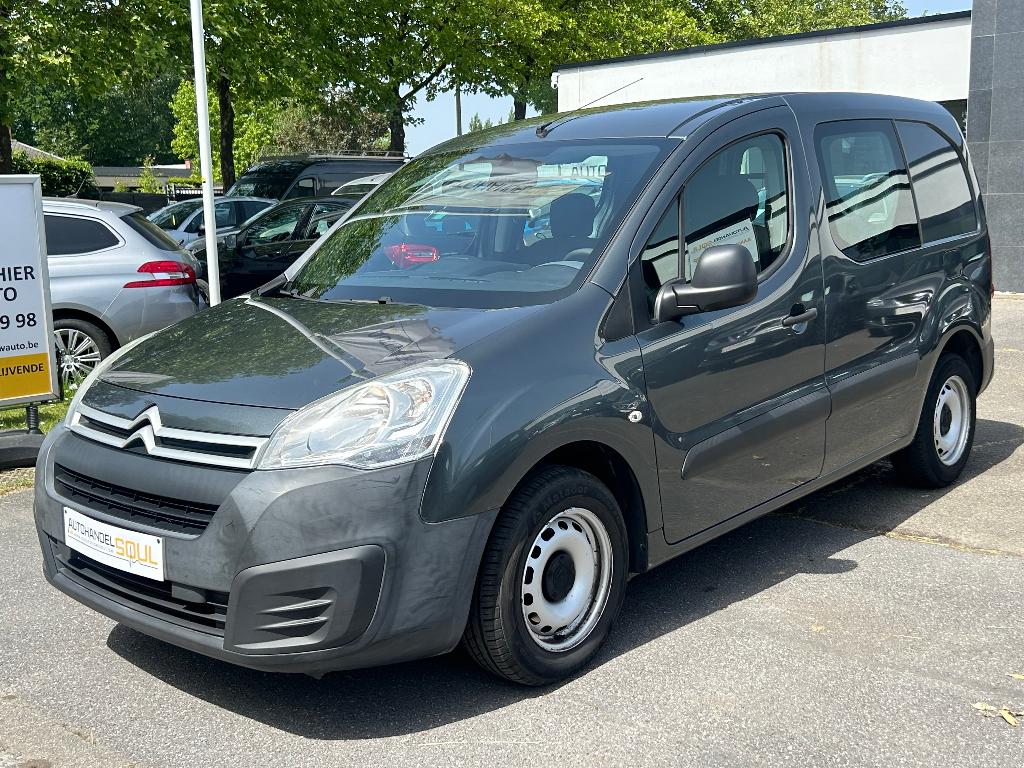 Citroën Berlingo 1.6HDi, 2017, 115.730km, €6, Airco, Keuring, Auto's, Stof, Euro 6, 4 cilinders, Citroën
