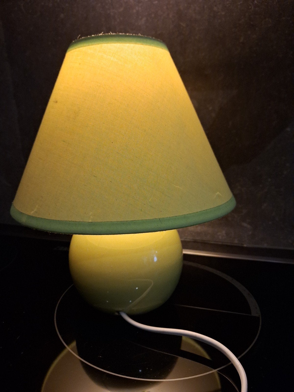 lamp,nachtlamp 23cm hoog, Groen, Ophalen of Verzenden, Nachtlamp