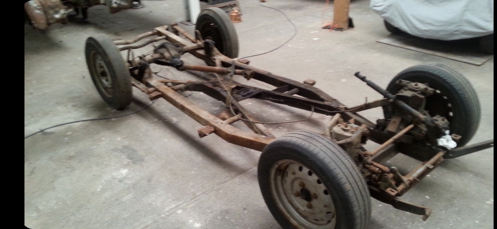 Triumph tr3 tr3 A onderdelen chassis neus koffer motorkap, Auto-onderdelen, Ophalen, Triumph, Motorkap