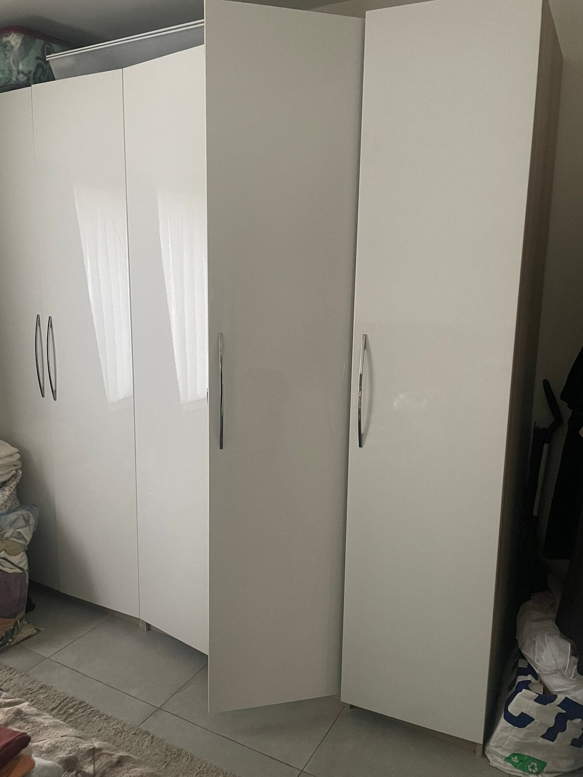 5 hoogglans deuren met handvaten, Ophalen, 200 cm of meer, 50 tot 100 cm, Zo goed als nieuw