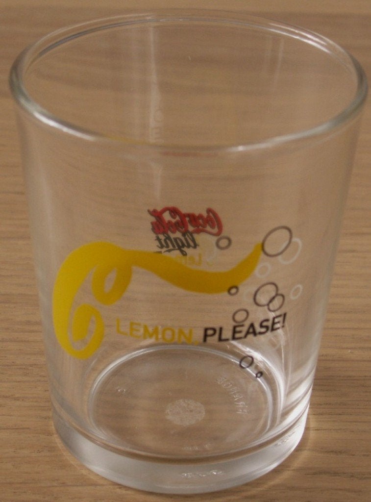 Coca Cola light lemon glas glaasje Coca-Cola C Lemon please, Ophalen of Verzenden, Nieuw