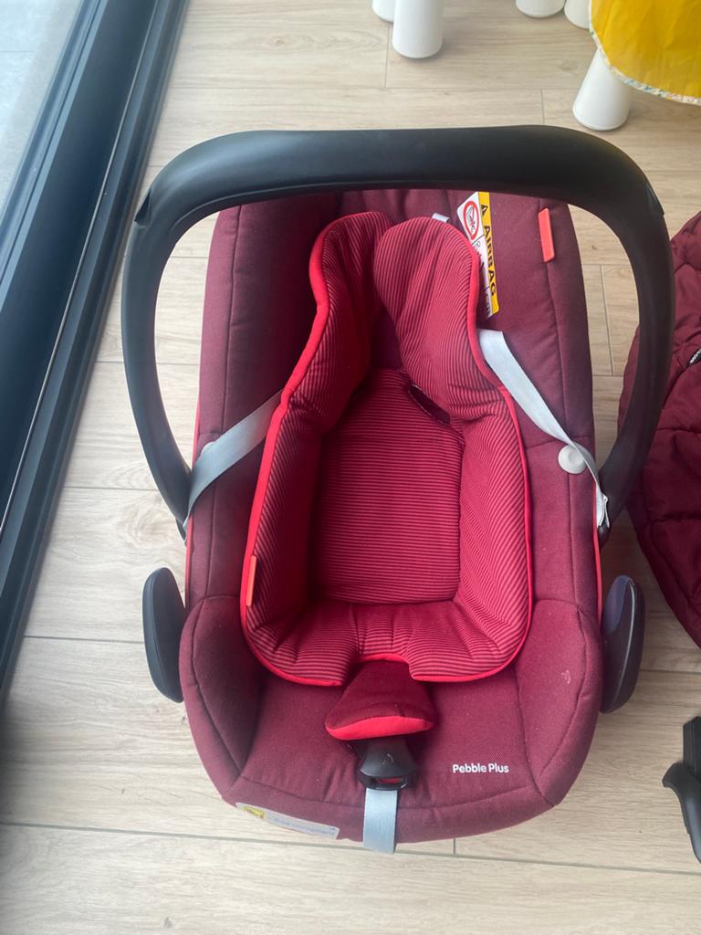 Siège d'auto pour bébé Maxi-Cosi Pebble Plus + Housse, Enlèvement, Utilisé