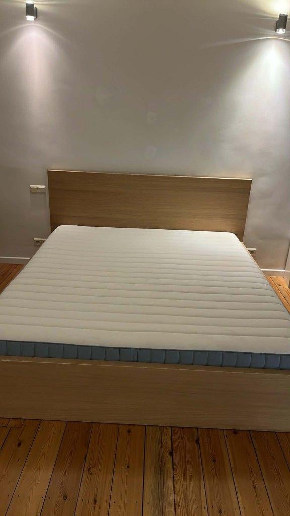 Lit Double King size 180x200 à venir chercher sur place, Maison & Meubles, Comme neuf, Brun, Enlèvement, 180 cm