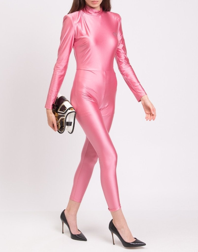 Combinaison skinny rose Elisabetta Franchi Tuta Donna IT42, Envoi