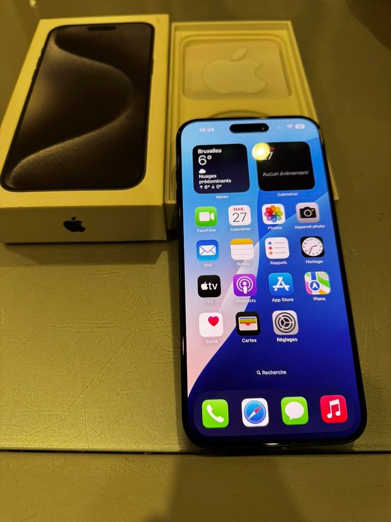 iPhone 15 pro max 256go, Télécoms, Téléphonie mobile | Apple iPhone, Enlèvement, Comme neuf, IPhone 15
