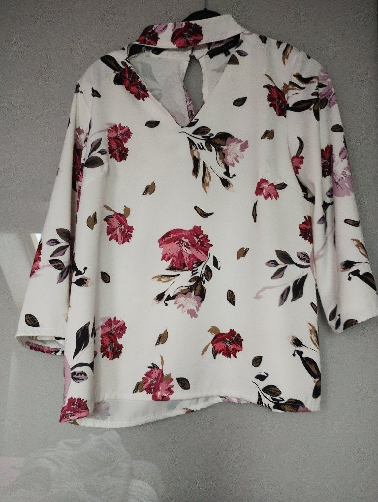 blouse, Lola & Liza, Ophalen, Maat 38/40 (M), Wit