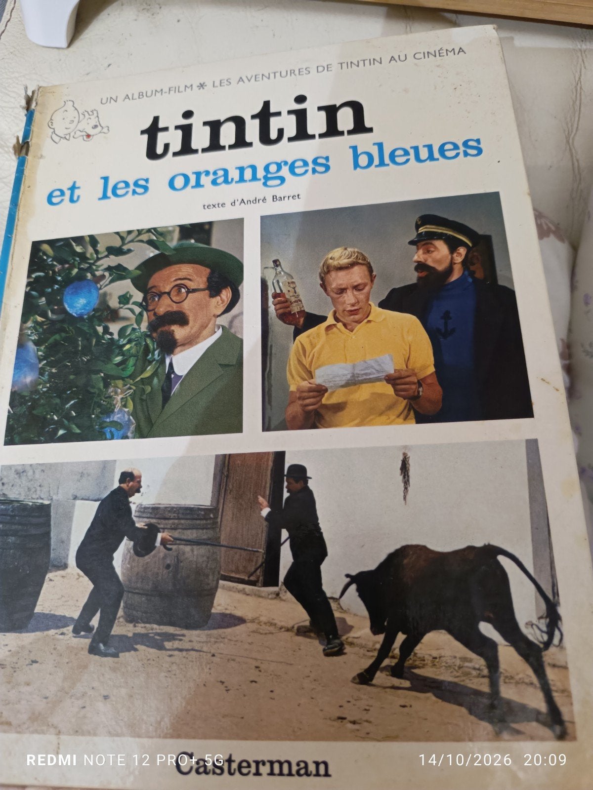album du film tintin et les oranges bleues, Livres, Enlèvement