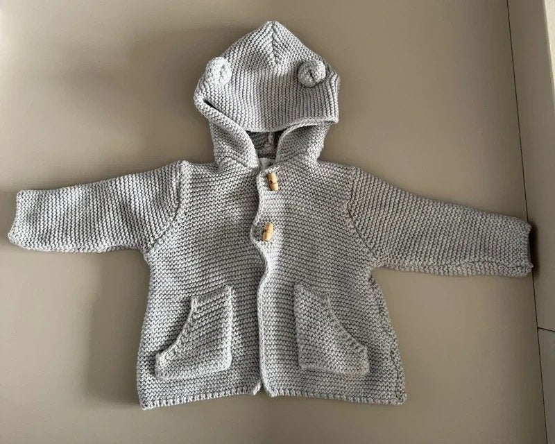 Gilet - vestje - cardigan met berenoortjes Maat 68, Enfants & Bébés, Vêtements de bébé | Taille 50, Enlèvement ou Envoi, Comme neuf