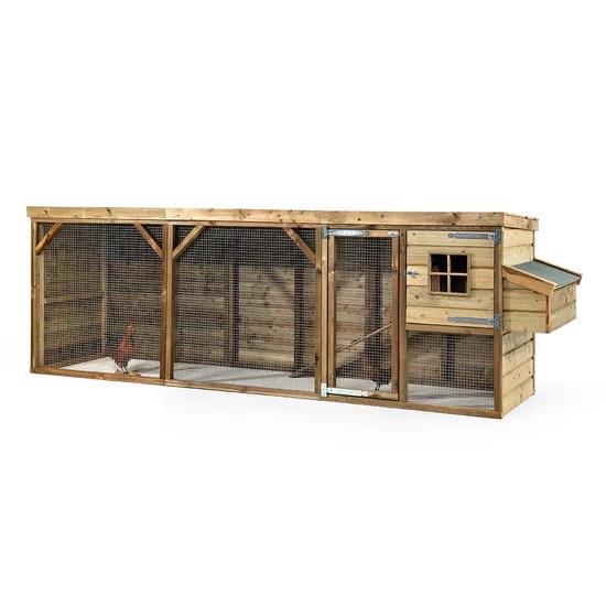 Houten Kippenhok Toby | Nachthok + Overdekte Ren | Glorenza, Dieren en Toebehoren, Ophalen of Verzenden