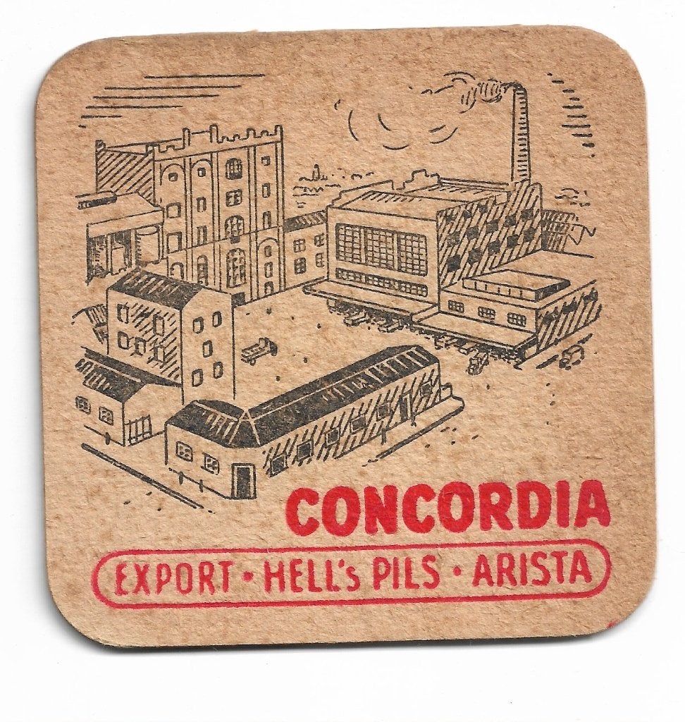 sous-bock  concordia, Collections, Marques de bière, Enlèvement ou Envoi, Comme neuf, Sous-bock
