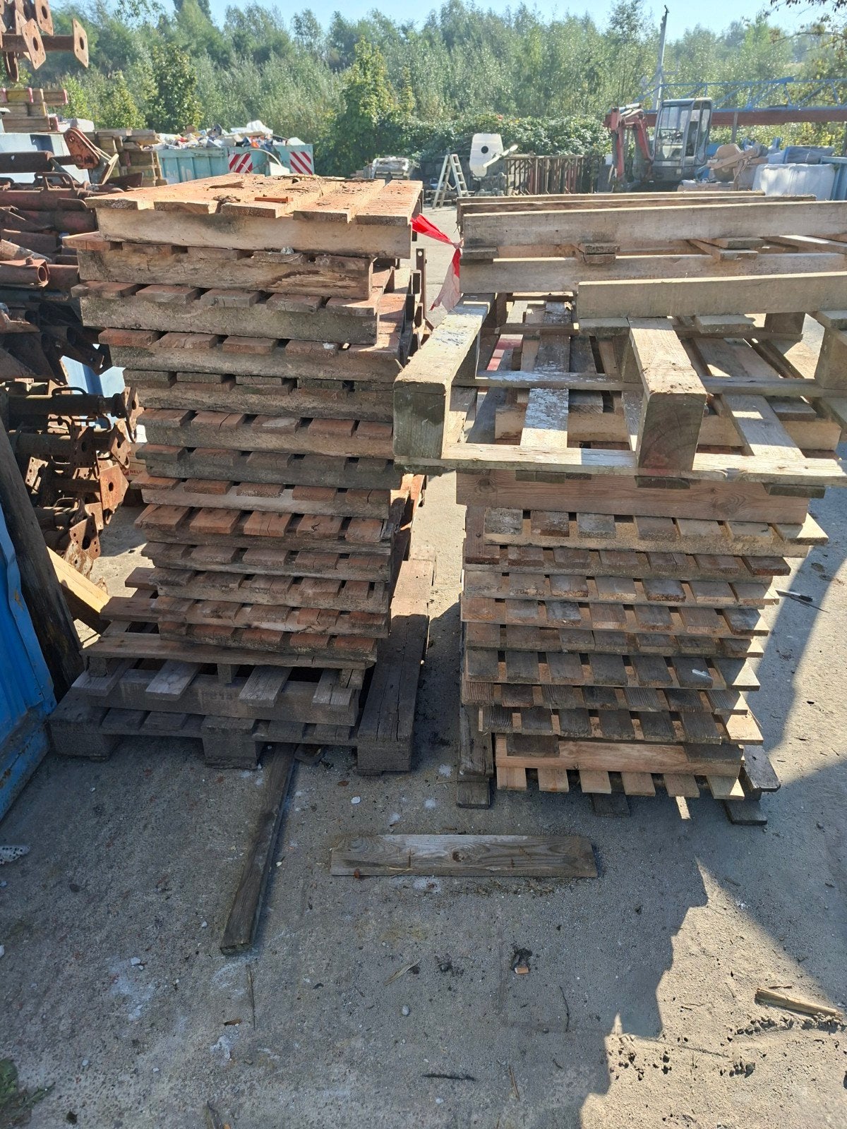 Houten paletten 1 lot, Ophalen