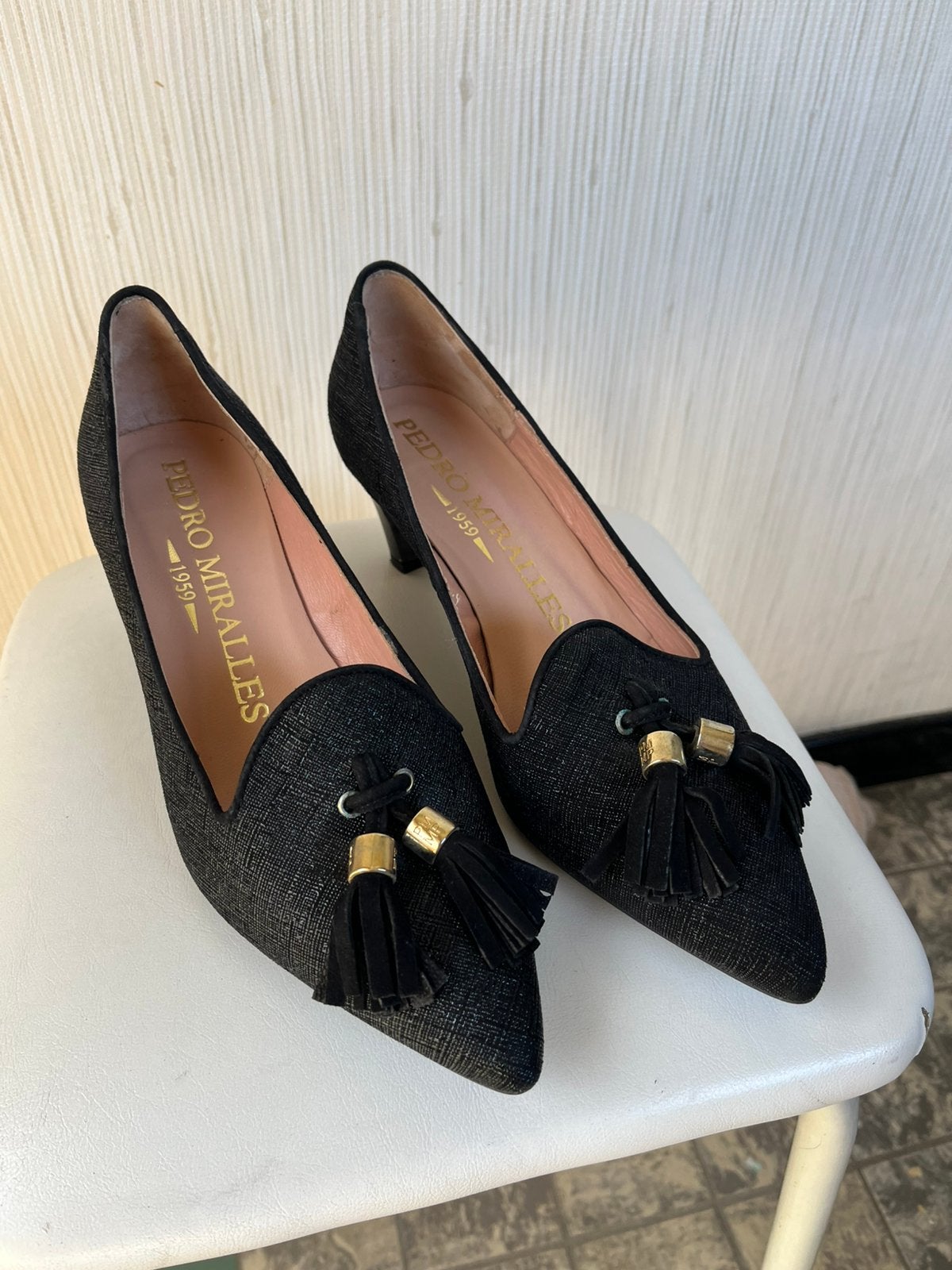 Zwarte schoenen Pedro Miralles 1959, Verzenden, Zo goed als nieuw