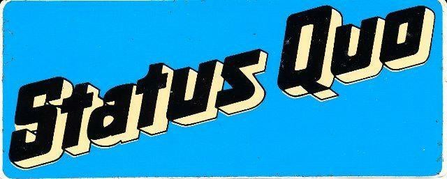 (m98) Status Quo, promotiesticker, Verzamelen, Verzenden, Gebruikt