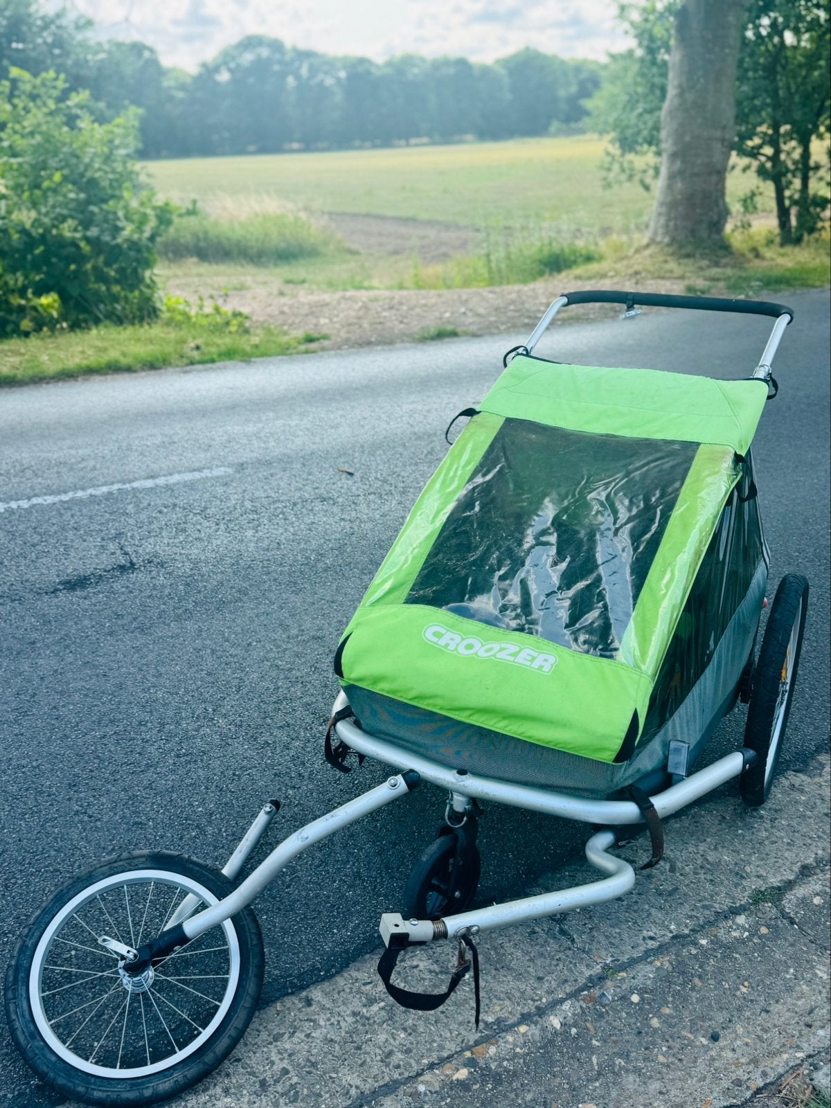 Fietskar merk crozzer voor 2 personen, Ophalen, Zo goed als nieuw